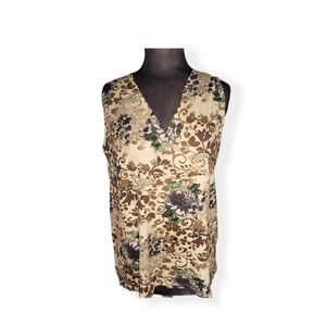 White Stag printed sleeveless blouse